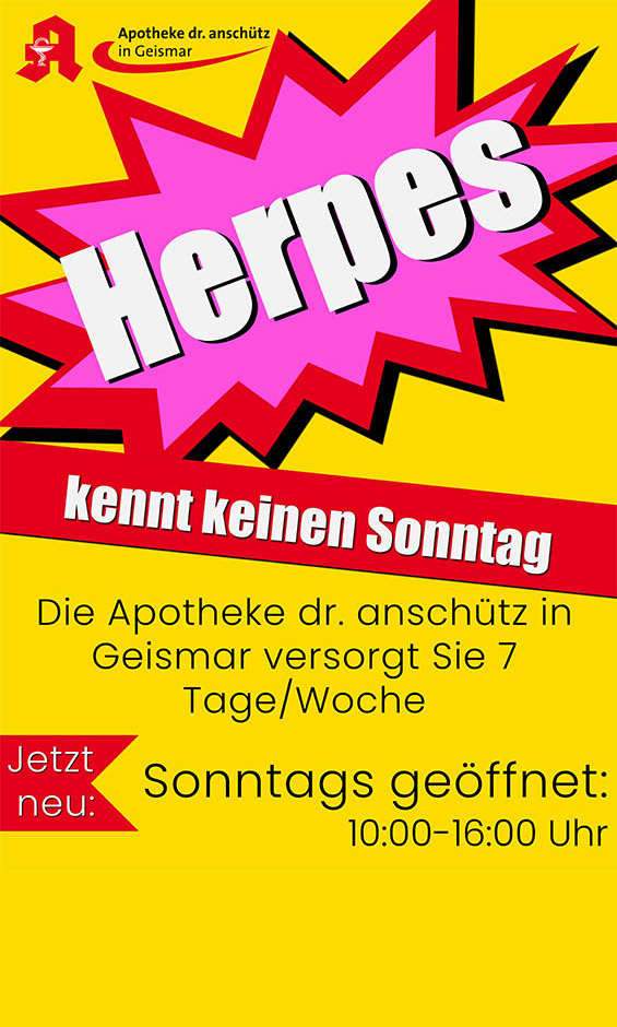 Sonntagsöffnung Apo Anschütz in Geismar