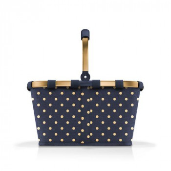 Carrybag frame metallic dots blue