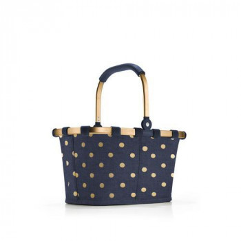 Carrybag XS frame metallic dots blue